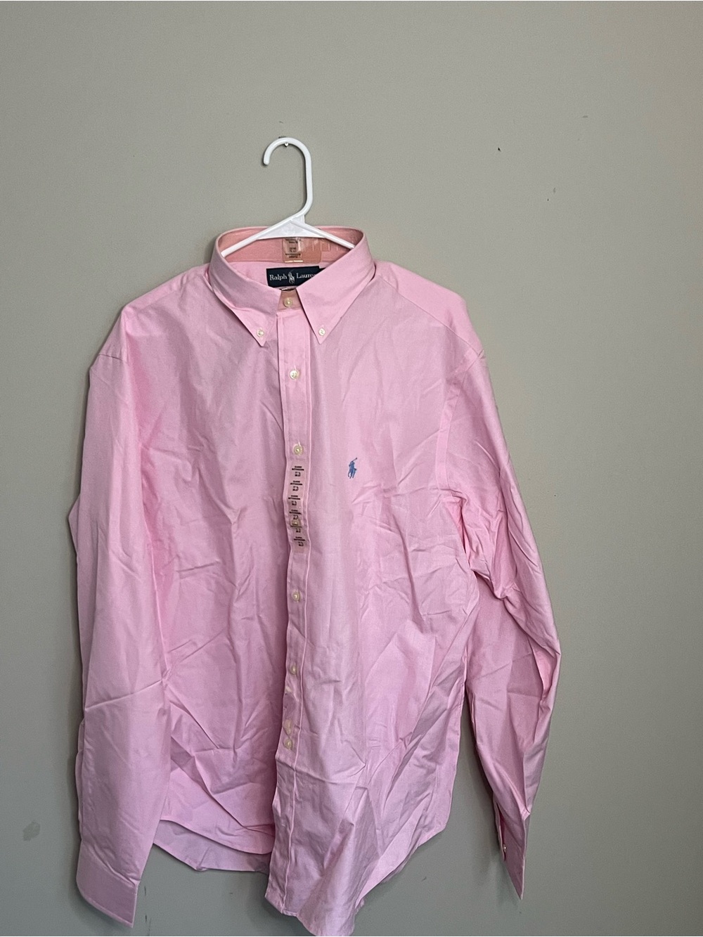 Ralph Lauren Men’s Light Pink Button-Down Dress Shirt NWT